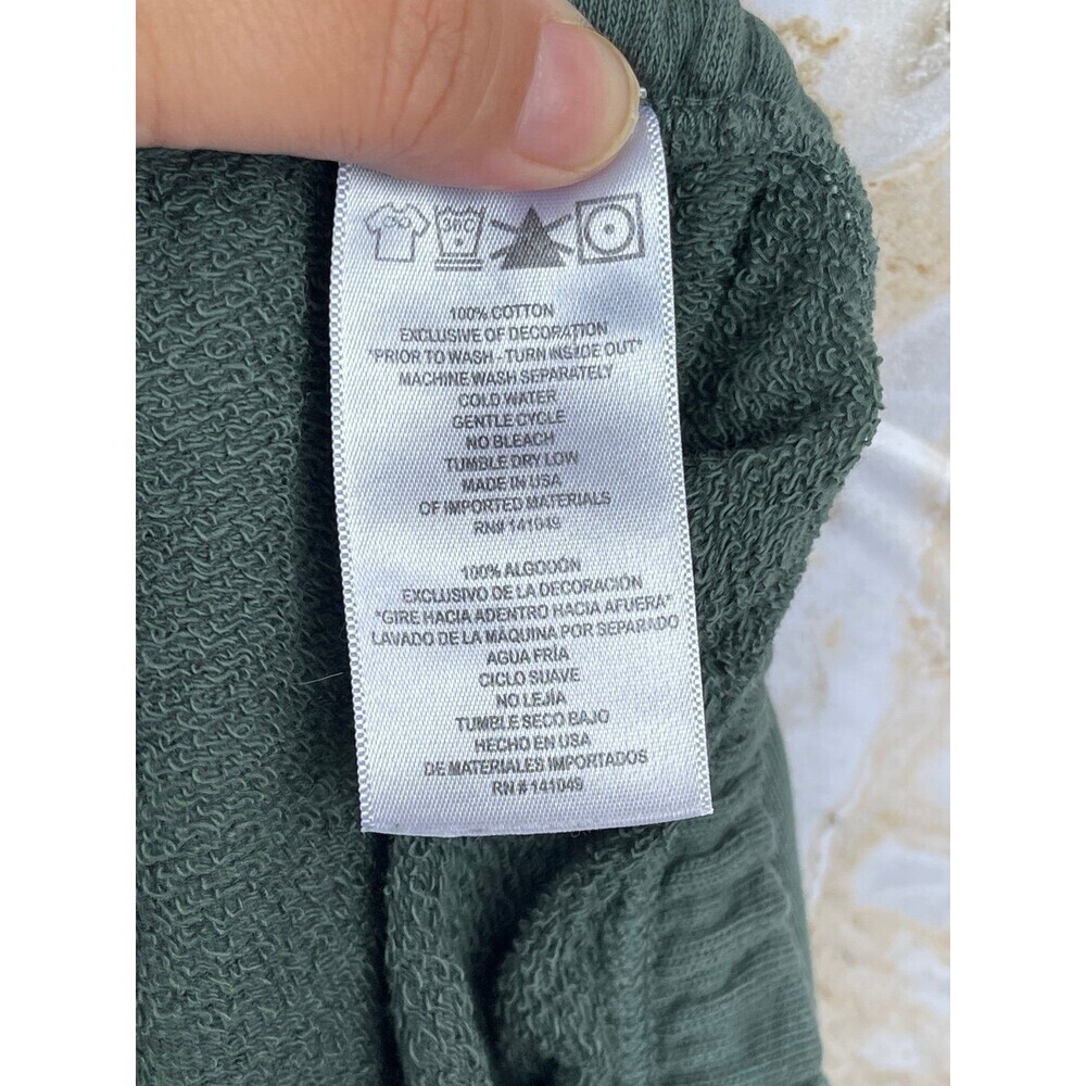 “Free City  ‘FLOW’ French Terry Logo Sweatpants – Small, Olive Green - Picture 8 of 10